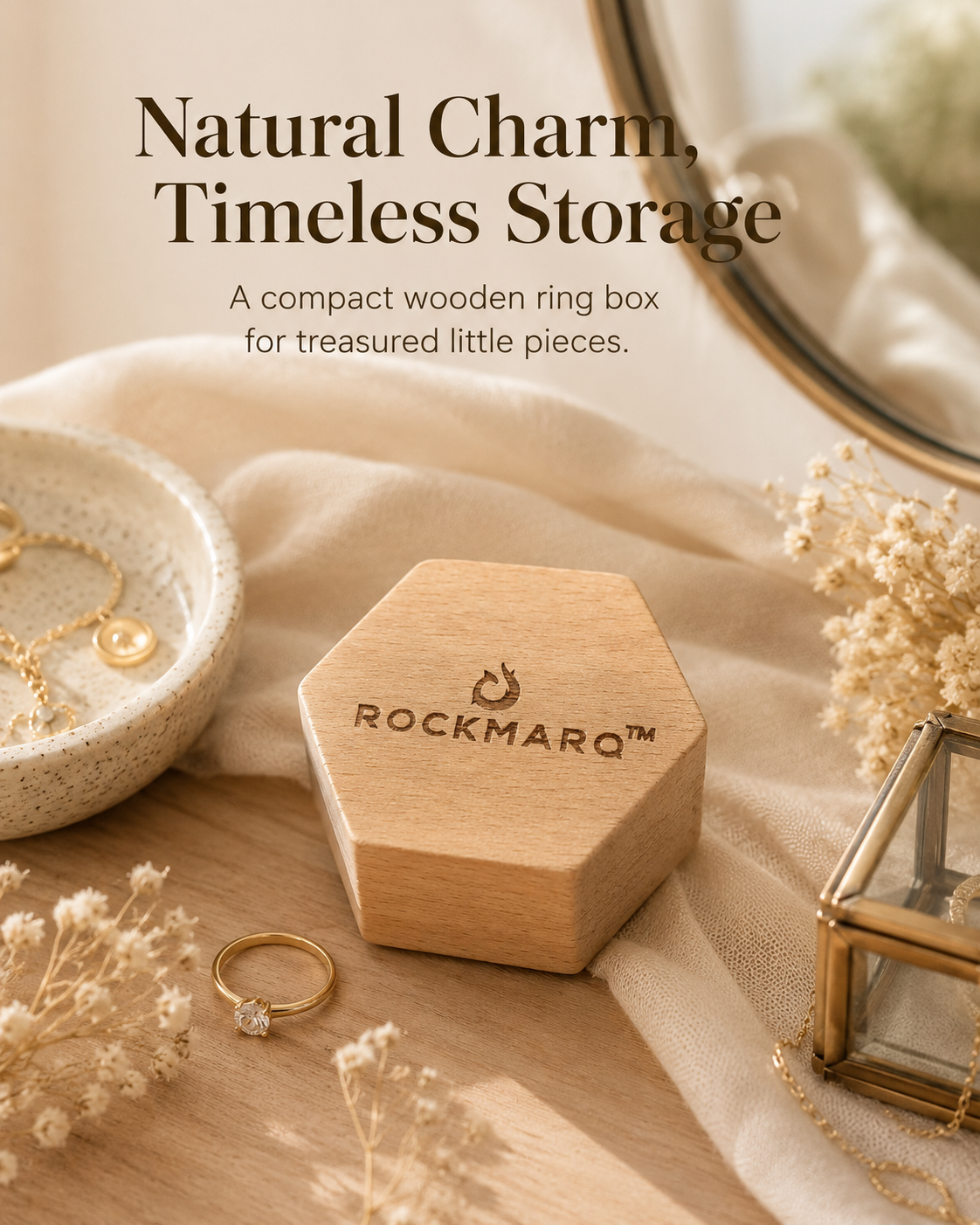 Beech Wood Ring Box