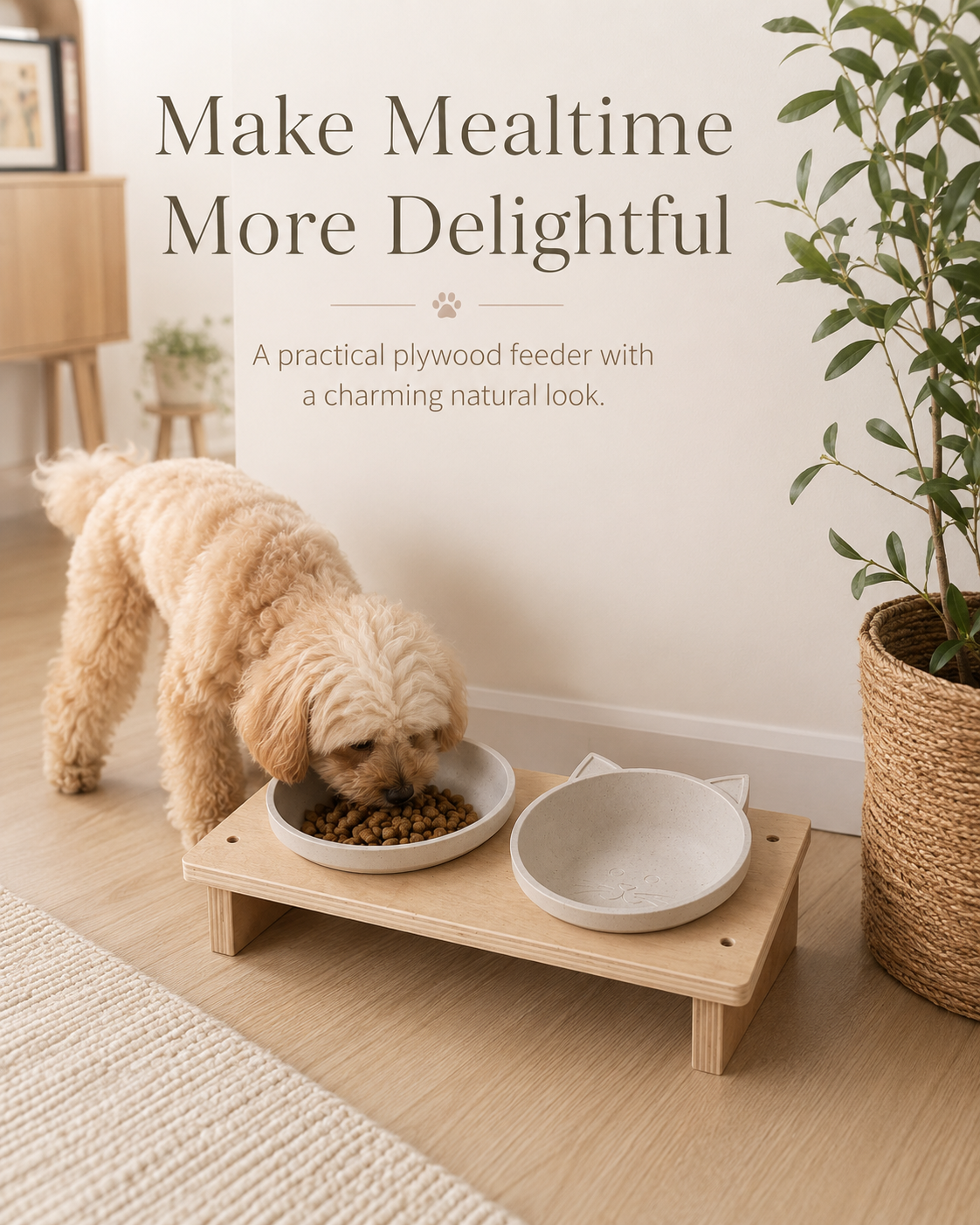 Pet Feeding Bowl Stand